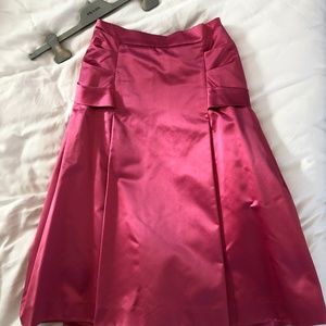 PRADA Pink Satin Silk Skirt 38